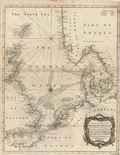 Europe, British Isles, Netherlands, France and Scandinavia Map By Emanuel Bowen