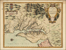 A Map of Virginia And Maryland By John Speed