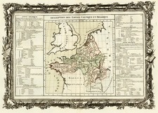 Europe, Europe, Netherlands and France Map By Buy de Mornas