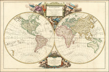 World Map By Gilles Robert de Vaugondy