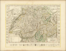 Switzerland Map By Pierre Du Val