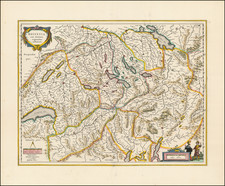 Switzerland Map By Willem Janszoon Blaeu
