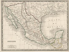 South, Texas, Southwest and Mexico Map By Louis Antoine