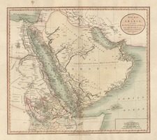 Asia, Middle East, Africa, North Africa and East Africa Map By John Cary