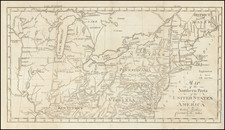 Map of the Northern Part of the United States of America By Abraham Bradly Junr.