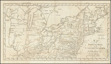 New England, Kentucky, Virginia, Midwest, Illinois, Indiana, Ohio, Michigan and Wisconsin Map By Jedidiah Morse / Abraham Bradley