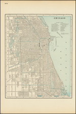 Chicago Map By George F. Cram