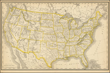 United States Map By Rand McNally & Company