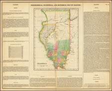 Illinois and Wisconsin Map By Henry Charles Carey  &  Isaac Lea