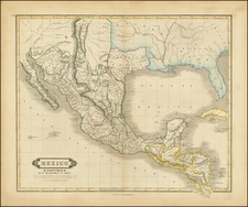 Texas, Plains, Southwest, Rocky Mountains and Mexico Map By William Home Lizars