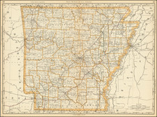 Arkansas Map By Rand McNally & Company