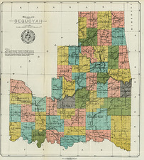 Plains and Southwest Map By Aug. Gast Bank Note & Litho. Company