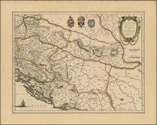 Sclavonia, Croatia, Bosnia, cum Dalmatiae cum Dalmatiae Parte . . .  By Willem Janszoon Blaeu