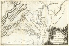 Mid-Atlantic and Southeast Map By Marquis de Chastellux