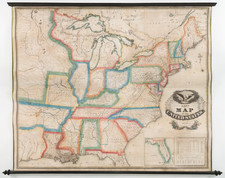 Lay's Map of the United States Compiled From the Latest and Best Authorities and Actual Surveys . . . May, 1827 By Amos Lay