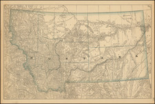 Montana Map By Rand McNally & Company