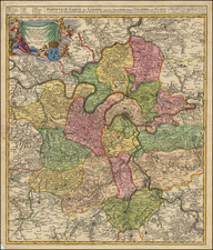 Paris and Île-de-France Map By Johann Baptist Homann