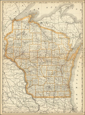 Wisconsin Map By Rand McNally & Company
