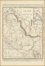 Idaho Map By George F. Cram