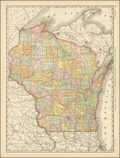 Wisconsin Map By Rand McNally & Company