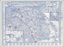 Pictorial Maps, Los Angeles and San Diego Map By Herbert E. Floercky