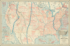 United States Map By The Fort Dearborn Publishing Co.