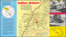 New Mexico Map By Indian Detour Transportation Company / Rand McNally & Company