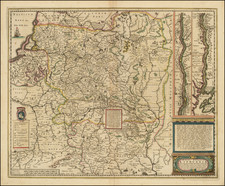 Poland, Russia and Baltic Countries Map By Henricus Hondius