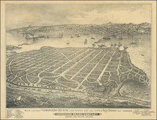 San Diego and Other California Cities Map By E.S. Moore / H.S. Crocker & Co.