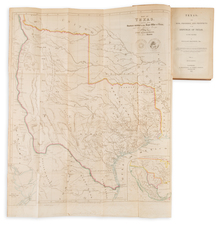 Texas and Rare Books Map By Charles Frederick Cheffins / William Kennedy / John Arrowsmith