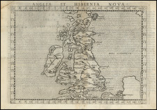 British Isles Map By Girolamo Ruscelli