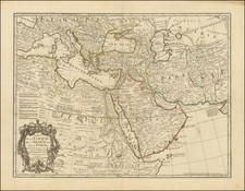 Turkey, Mediterranean, Central Asia & Caucasus, Middle East and Turkey & Asia Minor Map By Guillaume Delisle / Philippe Buache