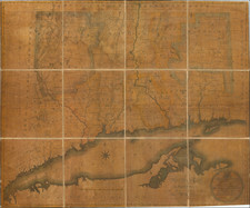 Connecticut Map By George Gillet  &  Mose Warren