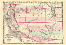 Johnson's California, Territories of New Mexico and Utah By Alvin Jewett Johnson  &  Ross C. Browning