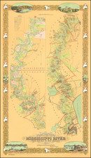 South, Louisiana and Pictorial Maps Map By Joseph Aiena