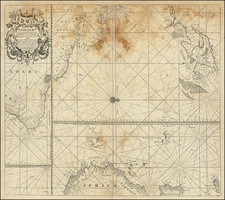 Atlantic Ocean, New England, Caribbean, South America, West Africa and Eastern Canada Map By Johannes Van Keulen