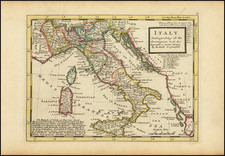 Italy Map By Herman Moll