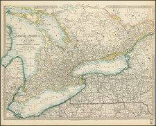 North America Sheet III  The Dominion of Canada.  Ontario with Parts of New-York, Pennsylvania and Michigan