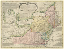 United States, Mid-Atlantic and Midwest Map By Lewis Evans / John Bowles