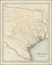 Texas Map By Thomas Gamaliel Bradford