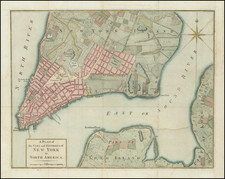 A Plan of the City and Environs of New York In North America By Universal Magazine