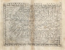 Africa, North Africa and West Africa Map By Giacomo Gastaldi