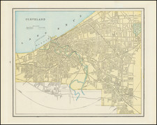 Ohio Map By George F. Cram