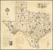 Texas Map By General Land Office (Texas)