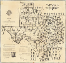 Texas Map By General Land Office (Texas)