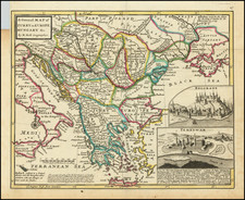 Hungary, Balkans, Turkey, Turkey & Asia Minor and Greece Map By Herman Moll