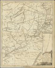 Mid-Atlantic, New Jersey and American Revolution Map By Universal Magazine