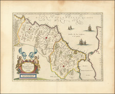 Fezzae et Marocchi Regna Africae Celeberrima, describebat Abrah: Ortelius. [Fez and Morocco, the most famous Kingdoms of Africa, as described by Abraham Ortelius] By Willem Janszoon Blaeu