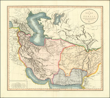 Middle East and Persia & Iraq Map By John Cary