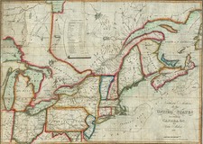 New England, Mid-Atlantic and Midwest Map By John Melish